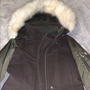 Long Army Green Winter Coat